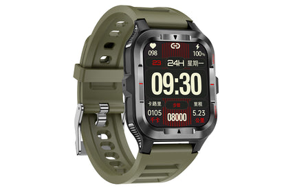 Smart Watches for Men Fitness Tracker with Call Function 100+ Sport Modes Flashlight-Green