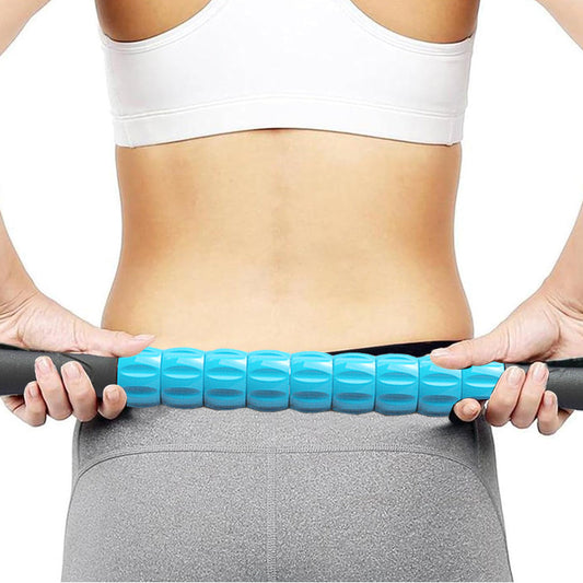 Portable Massage Roller Stick Exercise Gym Equipment Blue