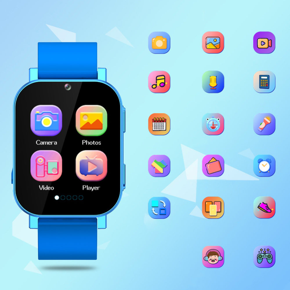 Smart Game Watch 30 Educational Games Word Learning for Boys Girls-Blue