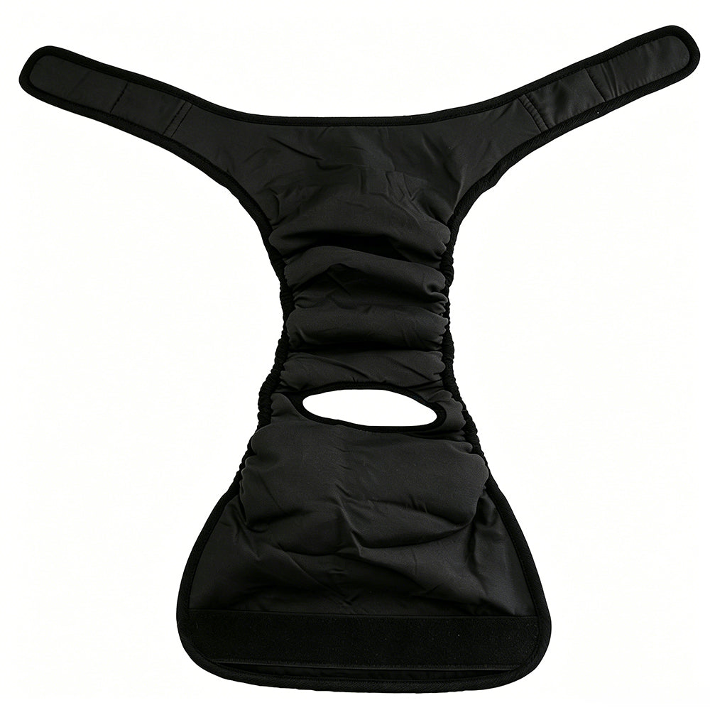 Reusable Dog Diapers Cotton Washable Doggie Diapers-Black