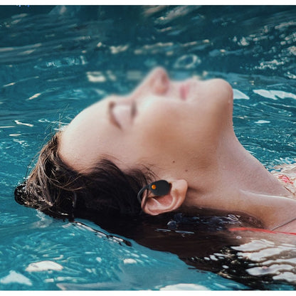 Wireless Bone Conduction Headphones Swimming Sports Bluetooth Headset-Orange
