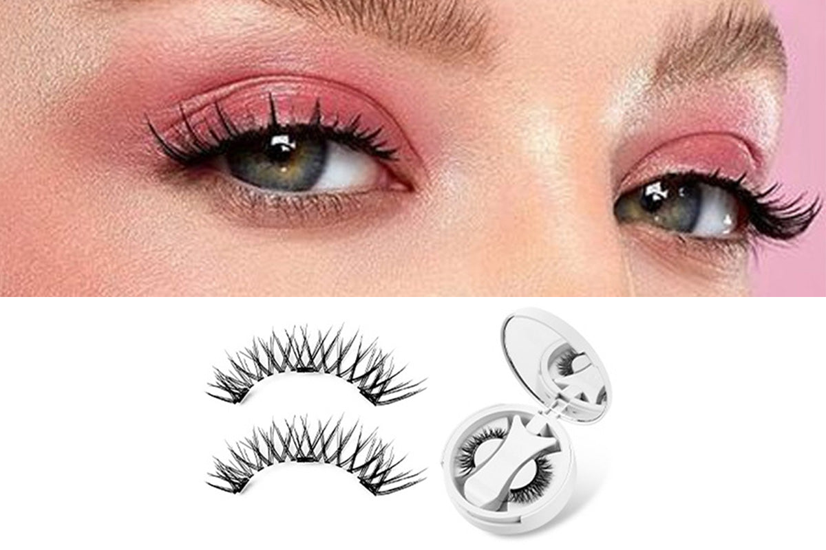 Eyelashes Kit With Clip Reusable  Lashes Glue-Free False Lashes-Style 1