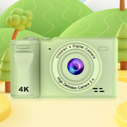 8X HD Digital Camera Kid' Camera Autofocus 4K Camera with Memory Card  Green
