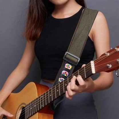 Guitar Strap for Acoustic Classic Electric and Bass Guitars -Army Green