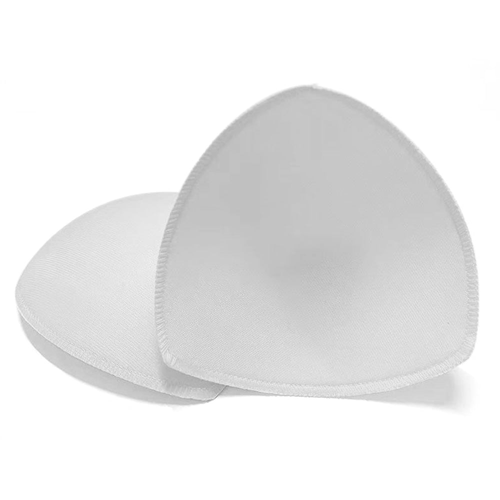 4 Pairs Triangle Replacement Foam Bra Pad Inserts - White