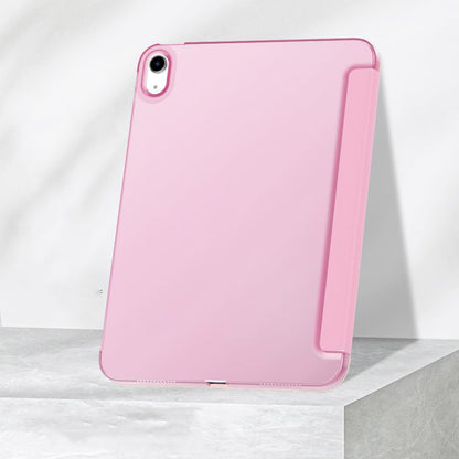 Compatible Case for iPad 10th 11th Gen A16 Tri-Fold Smart Cover Auto Wake Sleep-Pink