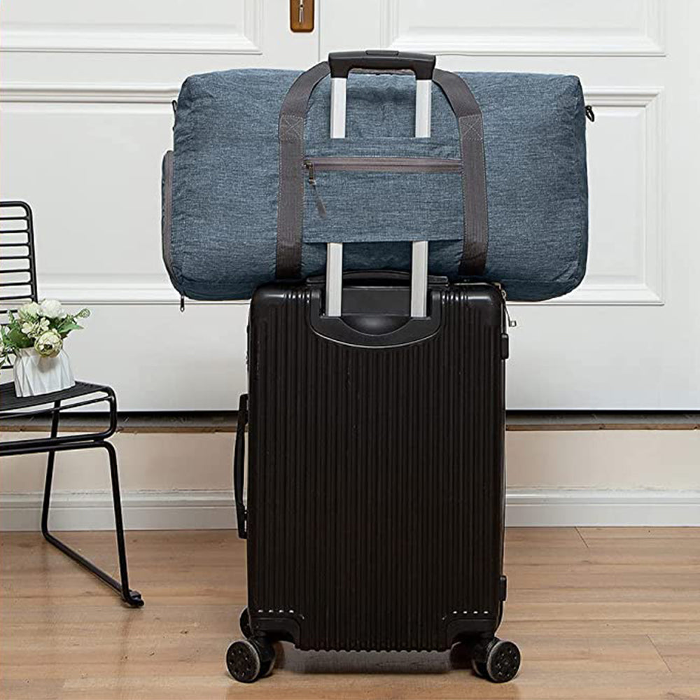 Travel Duffle Bag for Men Foldable Travel Duffel Bag -Blue