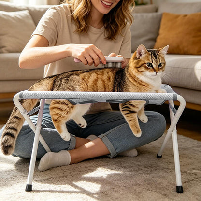 Pet Grooming Hammock Bathing Restraint Bed for Claw Car - Grey