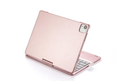 360-degree Rotatable Keyboard Case for iPad 11th Air 11 inch Air 13 inch with TouchPad -Rose Gold A11