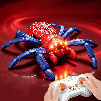 360 Degree Rotating Remote Control Wall Climbing Spider Toy - Red