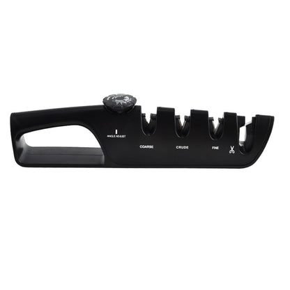 4 In 1 Scissors Sharpener Tool Knife Sharpeners With 6 Adjustable Angle For Kitchen Black