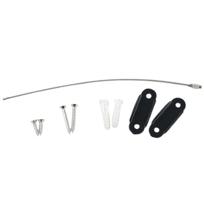 10Pcs Set Furniture Anchors Anti Tip Furniture Straps Black