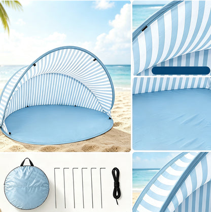 Pop Up Beach Sun Shade Tent for 1 to 2 People - Blue
