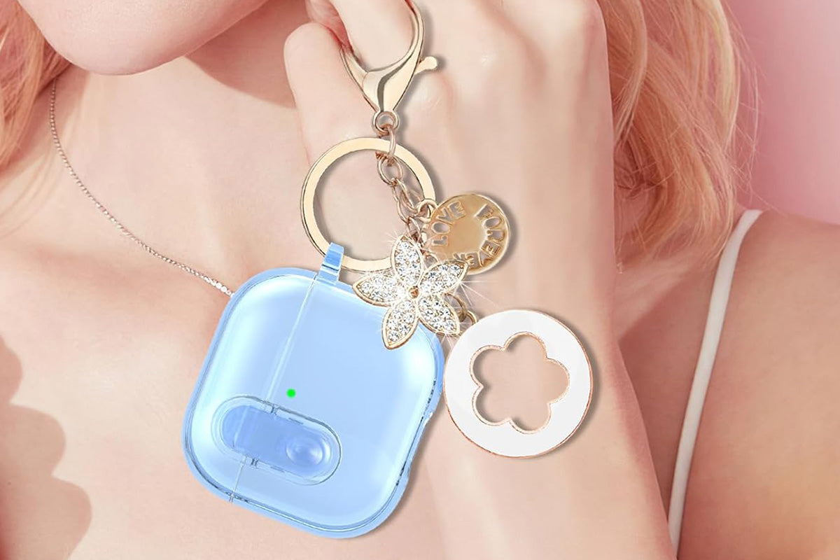 Earphones Case Compatible with Apple Airpods 4 Soft TPU Clear Earbuds Case-Blue