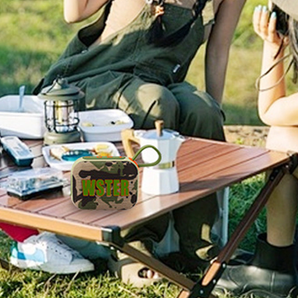 Mini Portable Outdoor Bluetooth 5.4 Speaker IPX4 Waterproof TWS Pairing-Green