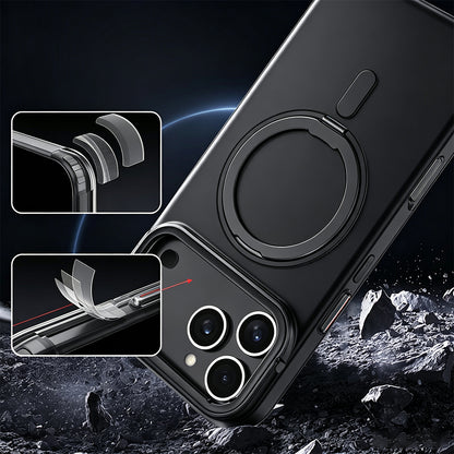 360 Degree Rotating Stand Case for iPhone 18Pro 17Pro - Black