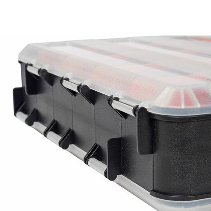 34 Grid Double Sided Tool Organizer Box for Screws Nuts - Orange