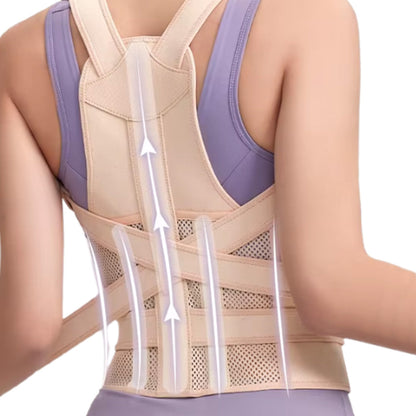 Posture Corrector  Adjustable Back Brace Support Strap Nude
