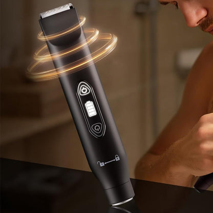 3-in-1 Electric Shaver Nose Hair Trimmer for Face Body Bikini Underarm and Legs-Black