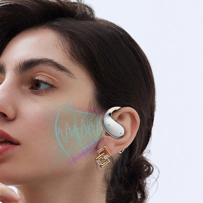 115-Language Wireless AI Translator Headphone Bluetooth Earbuds with Charging Case White