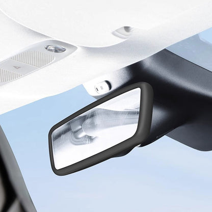 2PCS Silicone Rearview Mirror Edge Protector for Tesla Model 3/Y Black