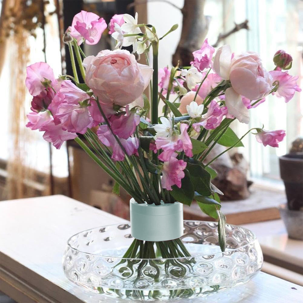 Spiral Flower Stem Holder Spiral Ikebana Stem Holder for Vases DIY Bouquet Twister Flower Arrangement Holder Green