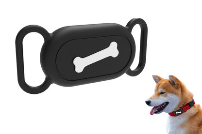 Silicone Pet Collar Holder Case for Samsung Galaxy SmartTag 2 - Bone