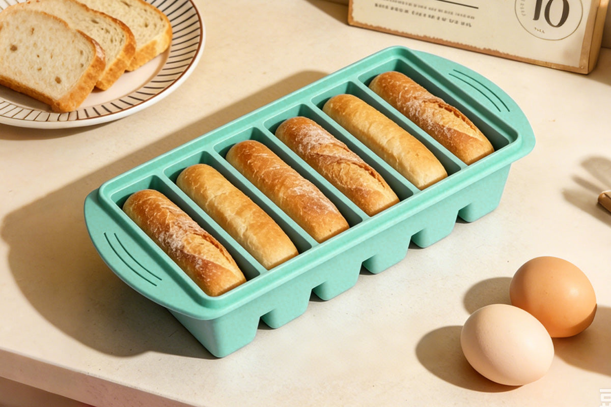 3 Pack Silicone Freezer Trays with Lids - Green