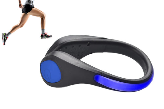 LED Shoes Clip Lights Safety Night Flash Shoe Clip Lights for Night Running Jogging Biking-Blue