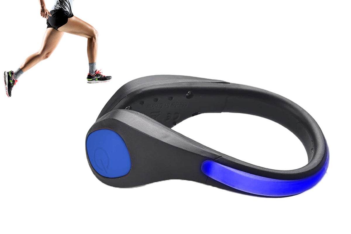 LED Shoes Clip Lights Safety Night Flash Shoe Clip Lights for Night Running Jogging Biking-Blue