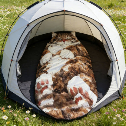 Cat Sleeping Bag Wearable Blanket for Camping Sleepovers Home Lounging Style4