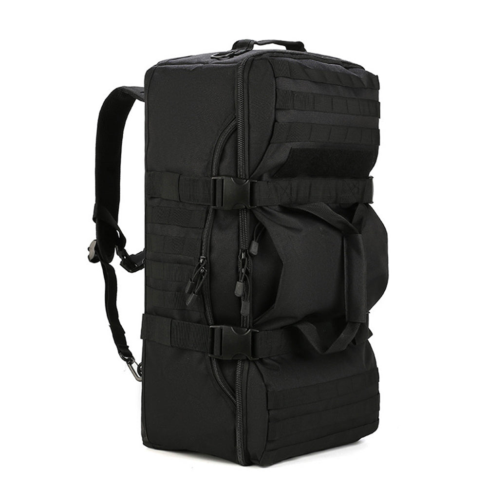60L Military Tactical Backpack Trekking Rucksack Travel Sports Duffle Bag Black