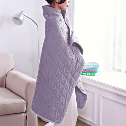 140x100cm Electric Blanket 3 Heat Settings USB Heated Blanket Wearable Gray