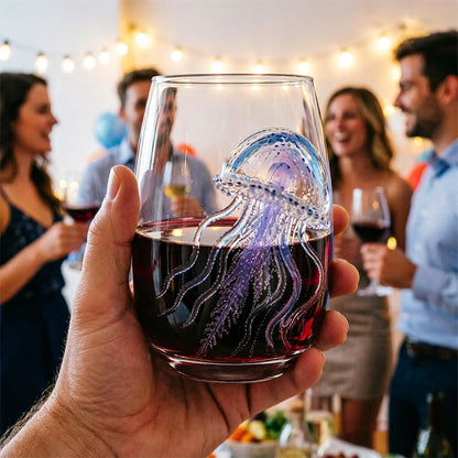 5 Piece 3D Ocean Animal Glass 350ml Borosilicate Wine Glass