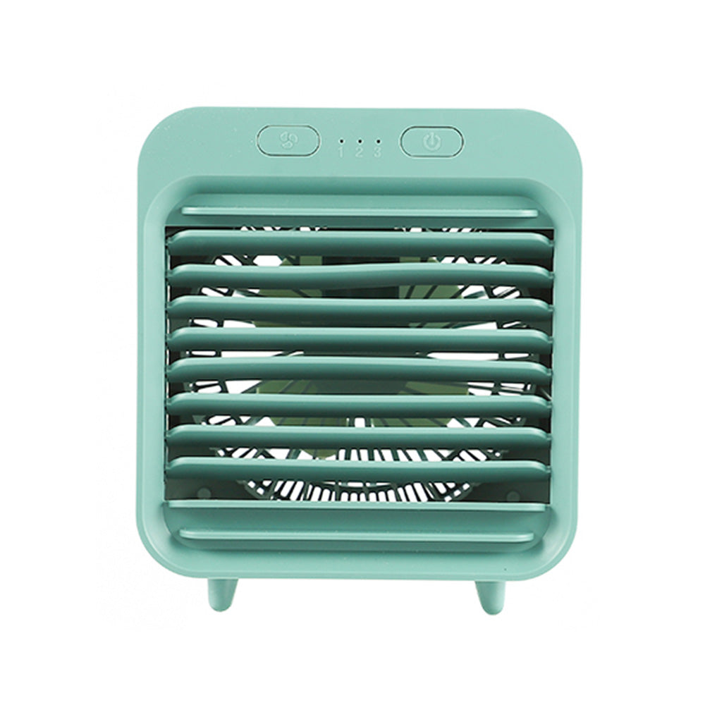 Portable Air Conditioner Fan 3 Speeds Cooling Humidifier Fan for Room Desk Bedroom Office Green