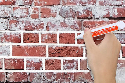 10 Pieces Tile Pen Wall Grout Restorer Pen Repair Marker Grout Filler Pen-White