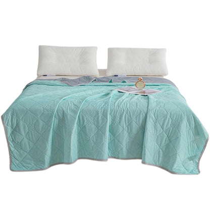 Double-Sided Cooling Blanket Summer Cool Touch Quilt Air Conditioner Blanket Green