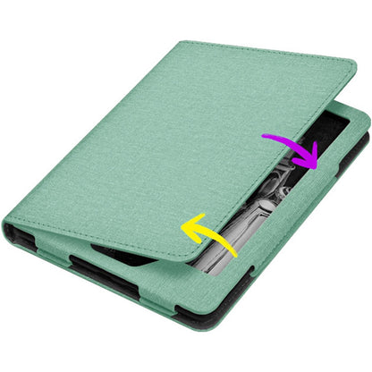 Protective Case with Stand for Kindle Paperwhite 12th Gen 2024 7 Inch-Light Green
