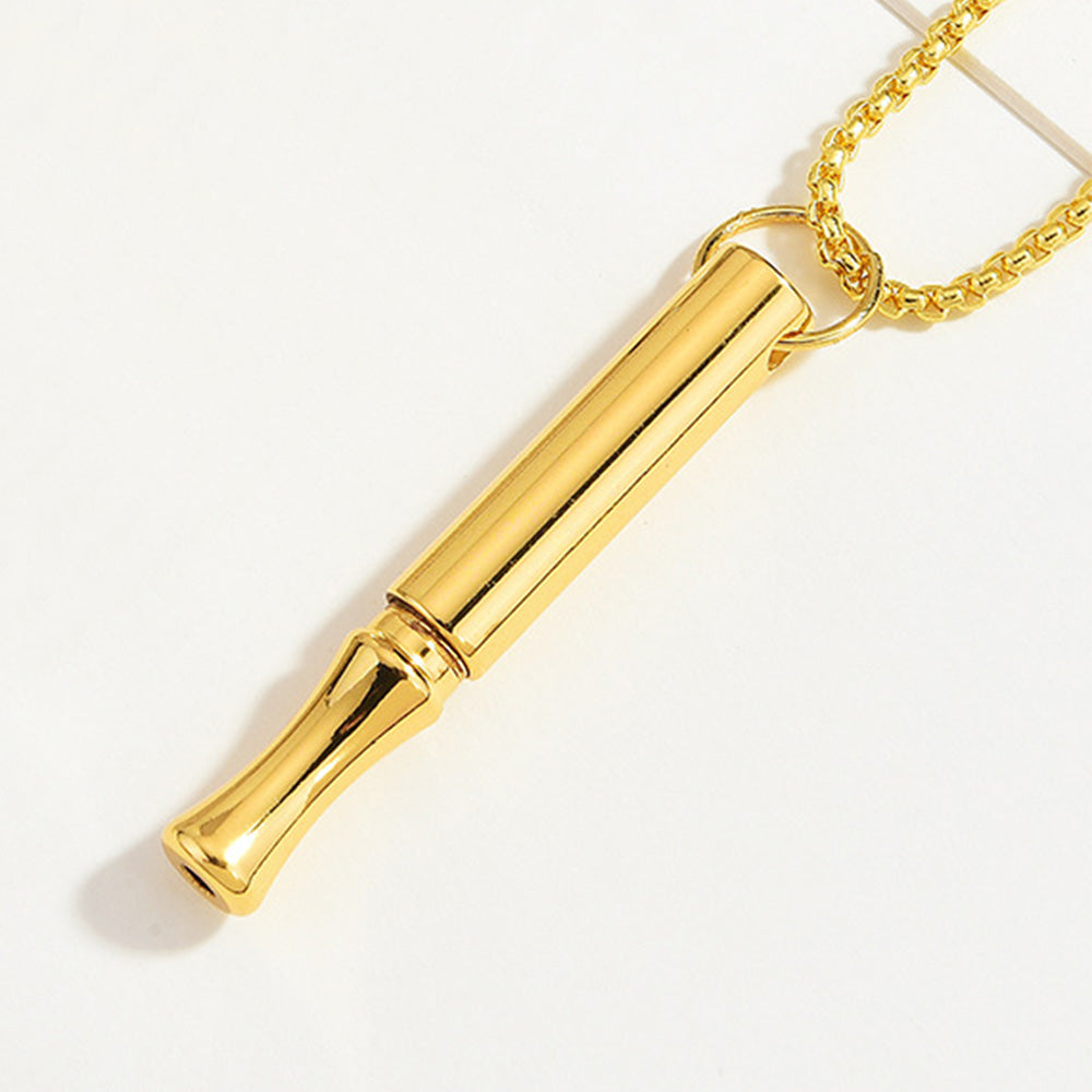 Mint Breathing Necklace with Fidget Ring for Stress Anxiety and Mindful Breathing-Gold