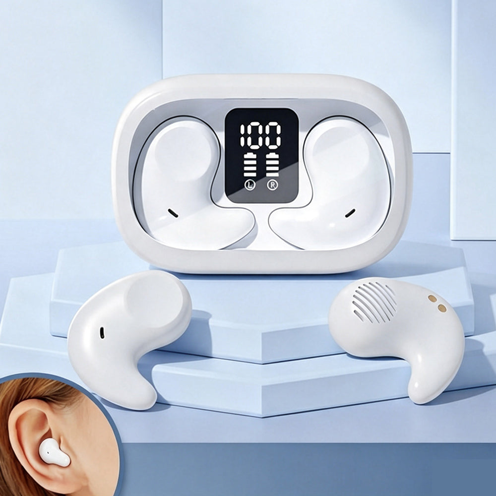 Sleep Earbuds Bluetooth 5.3 In Ear Headphones for Sleeping - White