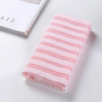 2 PCS Extra Long Exfoliating Back Scrubber Adult Bath Washcloth for Smooth Skin Pink