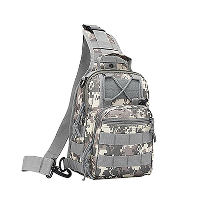 Outdoor Sport Chest Bag Sling Shoulder Bag for Men Gray