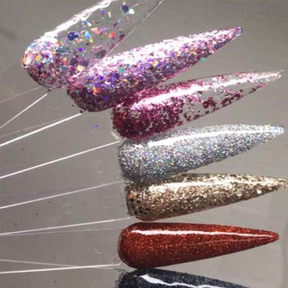 100 PCS Clear Nail Swatch Sticks -Almond