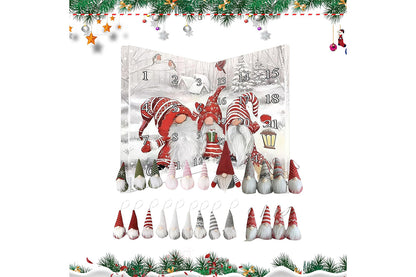 Christmas Gnomes Advent Calendar 2025 24-day Countdown Calendar Dwarf Ornaments-24 Gnome