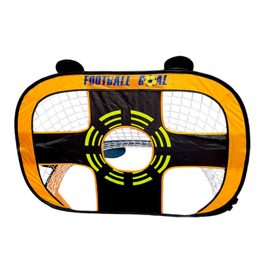 Kids Pop Up Soccer Goal Net Portable Soccer Training Net Kit for Backyard Orange