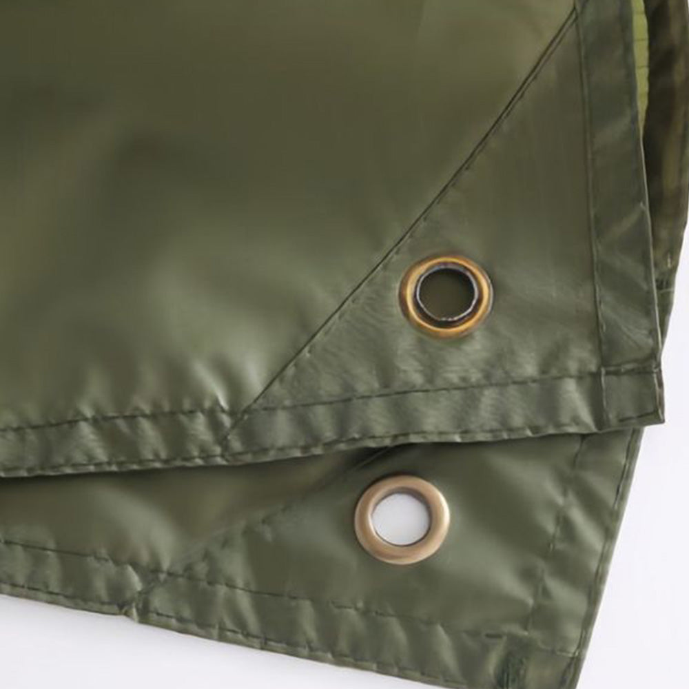 3 in 1 Portable Rain Poncho Waterproof Lightweight Emergency Raincoat with Pocket-Green