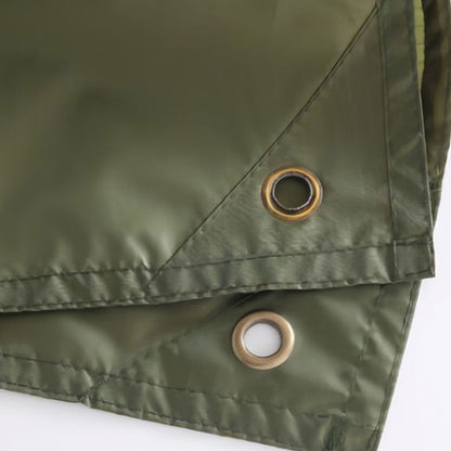 3 in 1 Portable Rain Poncho Waterproof Lightweight Emergency Raincoat with Pocket-Green