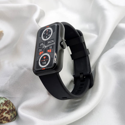 Smart Sports Bracelet Water-Resistant Smart Watch Heart Rate Fitness Tracker Oxygen Monitor Black