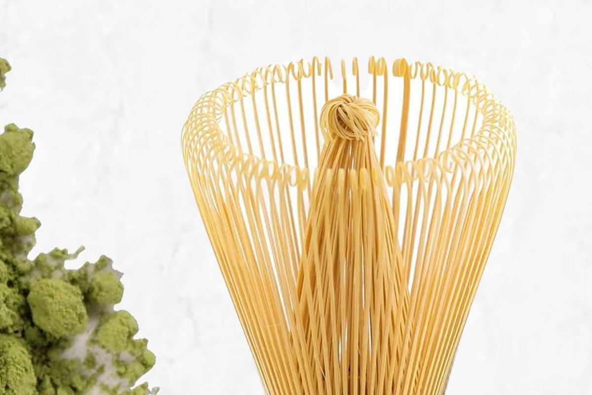 5Pcs Matcha Set Whisk Bowl Spout Scoop White