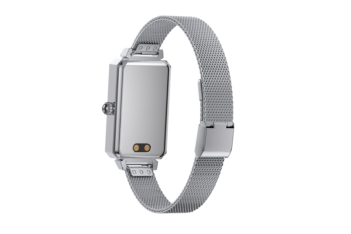 Smart Watch Women Fitness Tracker Sport Bracelet for Android iOS Phones-Silver